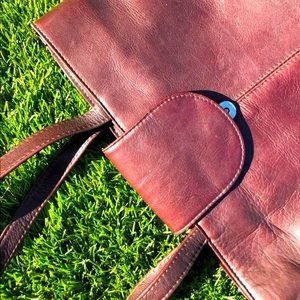 Vintage genuine leather purse bag